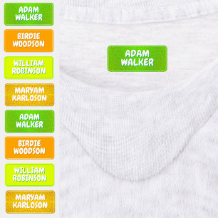 Name Labels for Camp (Waterproof Clothing Labels) 