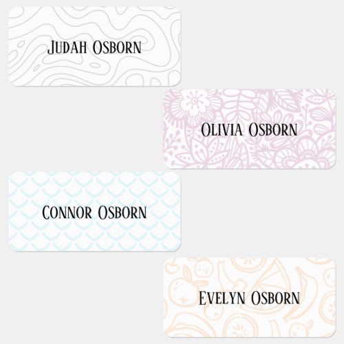 Name Labels for clothing