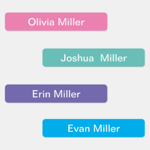 Name labels for school camp daycare
