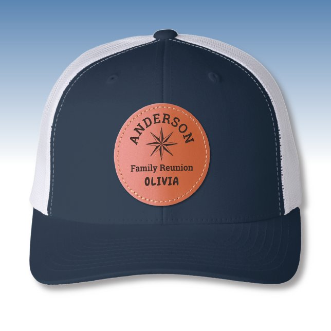 Name || Leather Patch Family Reunion Trucker Hat (Creator Uploaded)