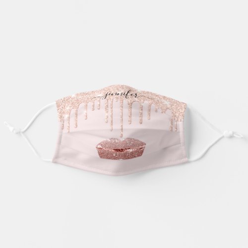 Name  Lips Rose Glitter  Drips Makeup Artist Adult Cloth Face Mask