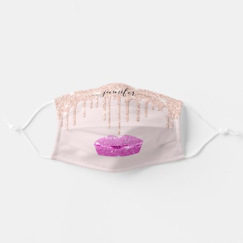 Name  Lips Rose Pinky Blush Drips Makeup Artist Adult Cloth Face Mask