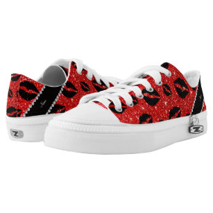 red sparkly tennis shoes