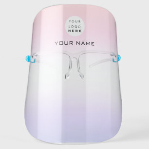 Name Logo Covid19 Color Therapy Hair Makeup Face Shield