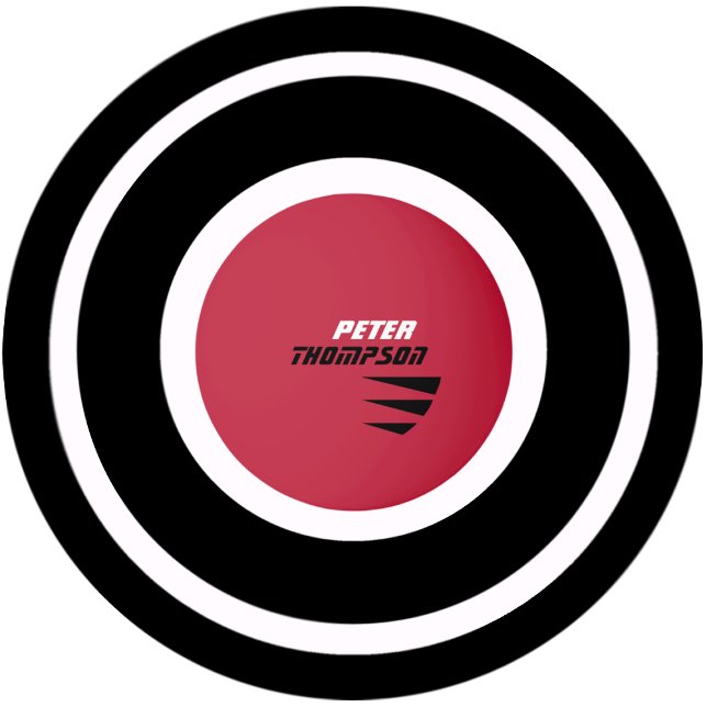 name logo on red table tennis ping pong ball (Creator Uploaded)