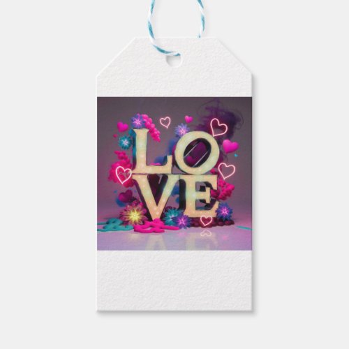 name Love collage Gift Tags