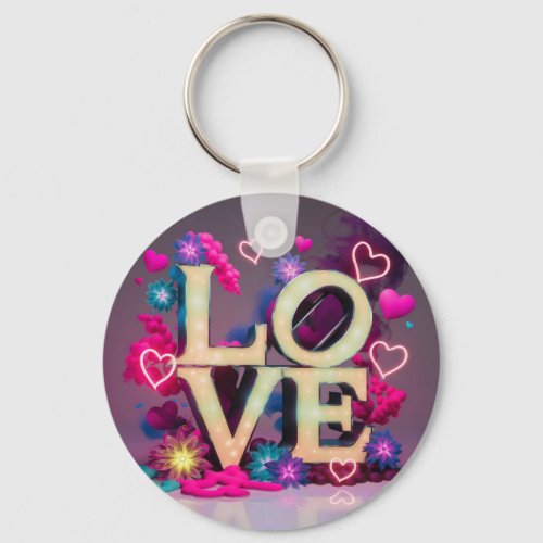 name Love collage Keychain