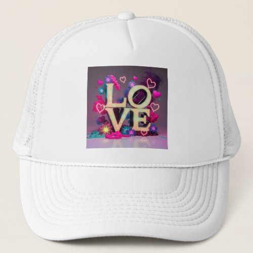 name Love collage Trucker Hat