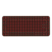 Name Lumberjack Red Black Buffalo Plaid Cribbage Board (Front (Horizontal))