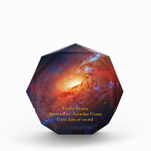 Name, M106 Spiral Galaxy, Canes Venatici Acrylic Award