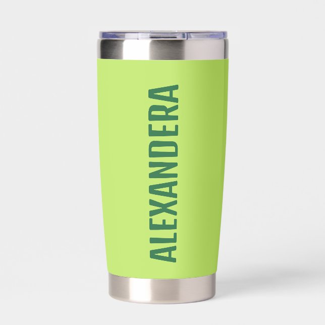 Name Margaritas and matrimony bachelorette Insulated Tumbler (Front)