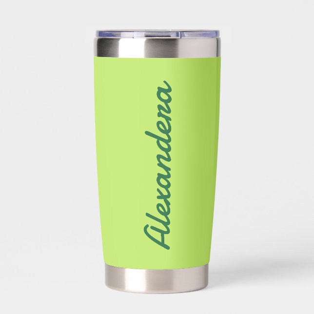 Name Margaritas and matrimony bachelorette Insulated Tumbler (Front)