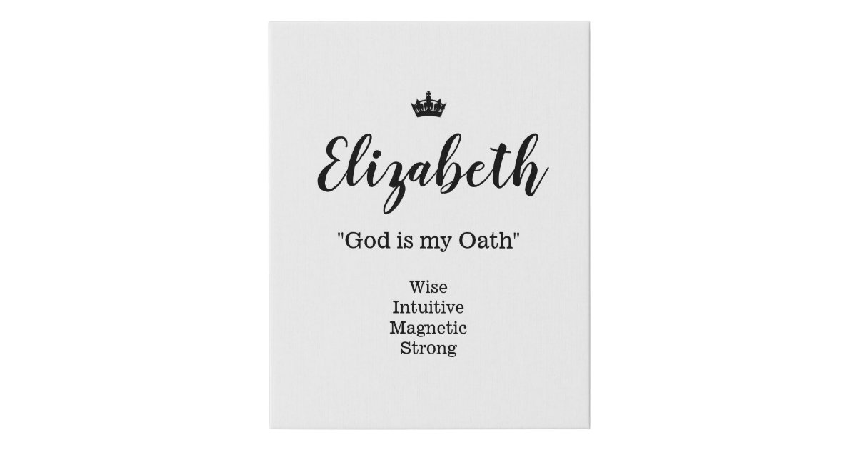 name-meaning-canvas-picture-elizabeth-zazzle