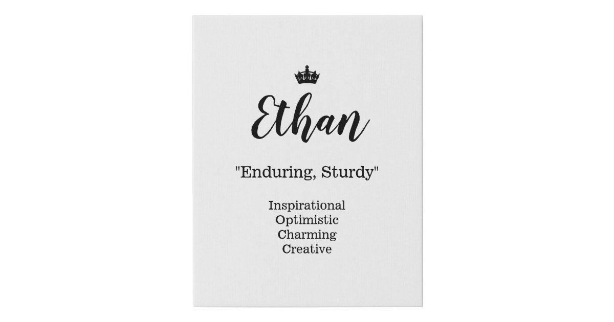 ethan #meaning #photoword #photoname Metal Print by Cj Caderma - Instaprints