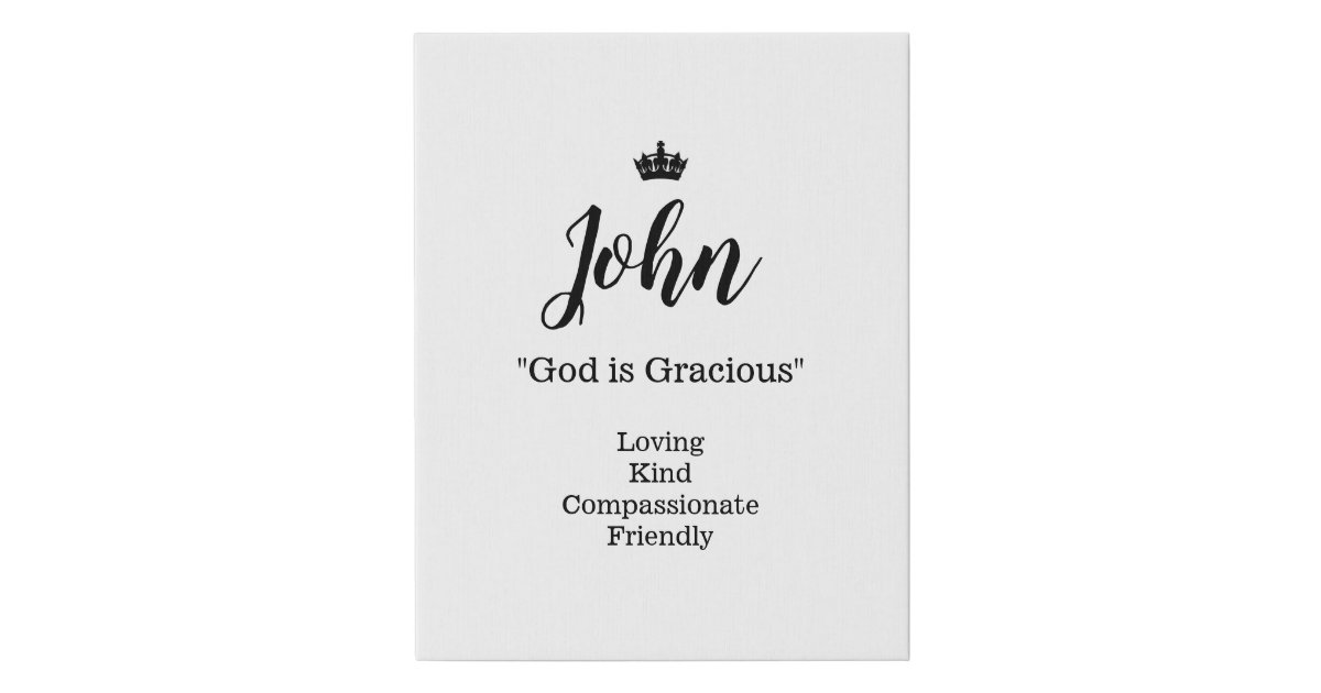 name-meaning-canvas-picture-john-zazzle