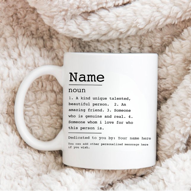 Name Meaning Custom Best Friendship Definition Gif Coffee Mug (Creator Uploaded)