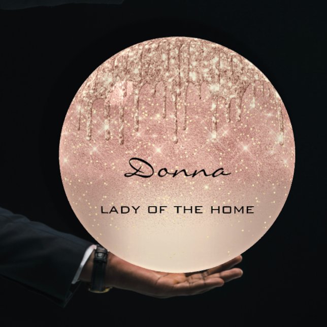 NAME MEANING Holograph Drips Rose Gift Confetti Paperweight (NAME MEANING Holograph Drips Rose Gift Confetti Paperweight)