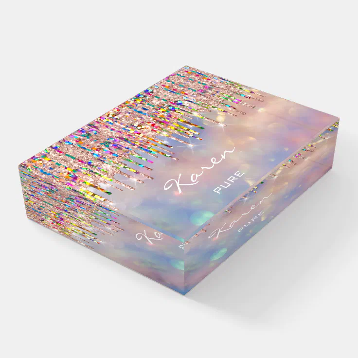 NAME MEANING Holograph Place Sign Sweet16 Paperweight Zazzle