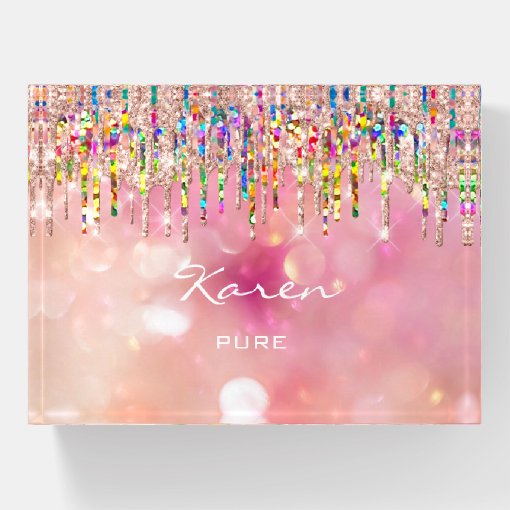 NAME MEANING Holograph Place Sign Wedding Paperweight Zazzle