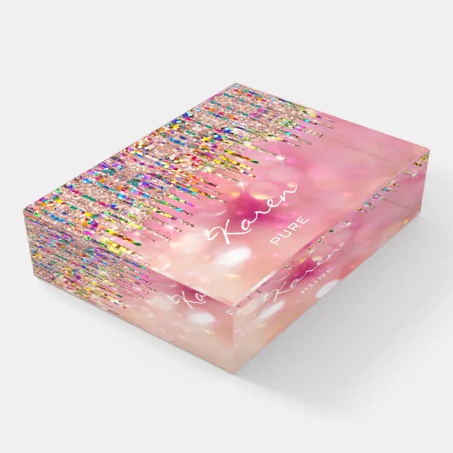 NAME MEANING Holograph Place Sign Wedding Paperweight Zazzle