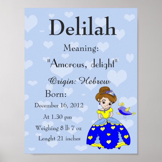 Name Meaning Keepsake Posters & Photo Prints Zazzle