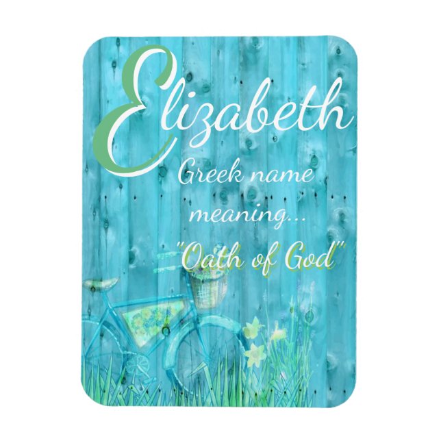 Name Meaning Magnet: Elizabeth, Oath of God Magnet (Vertical)