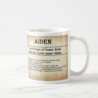 Name Meaning Mug - Aiden