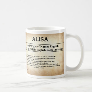 Name Meaning Mug - Alisa