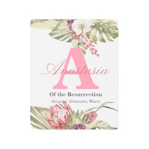 Name Meaning of Anastasia Metal Print