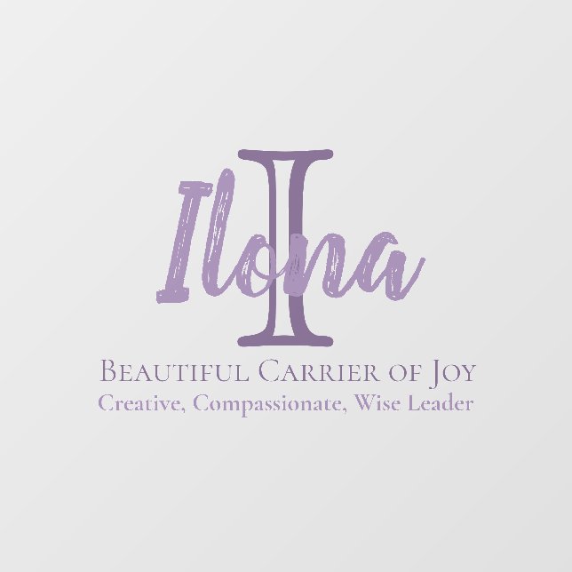 Name Meaning of Ilona 2 Wall Decal (Front)