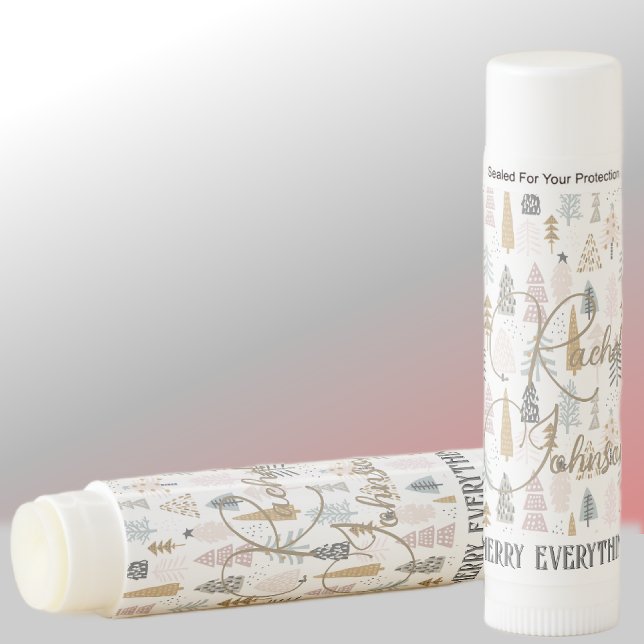 Name, Merry Everything Winter Trees (12) Flavored  Lip Balm (Creator Uploaded)
