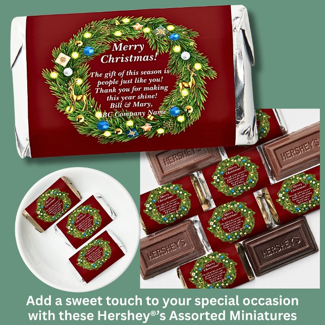 Name Message, Company Business Office Christmas  Hershey's Miniatures (Creator Uploaded)