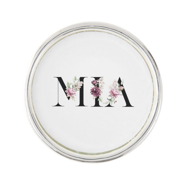 Name Mia Lapel Pin (Front)