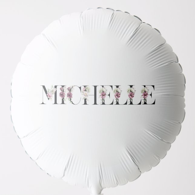 Name Michelle. Balloon (Front)