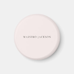 Name Minimalist Modern Plain Simple Pastel Color Magnet