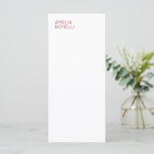 Name Modern Minimalist Professional Plain White (Standing Front)