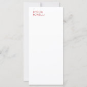 Name Modern Minimalist Professional Plain White (Front)