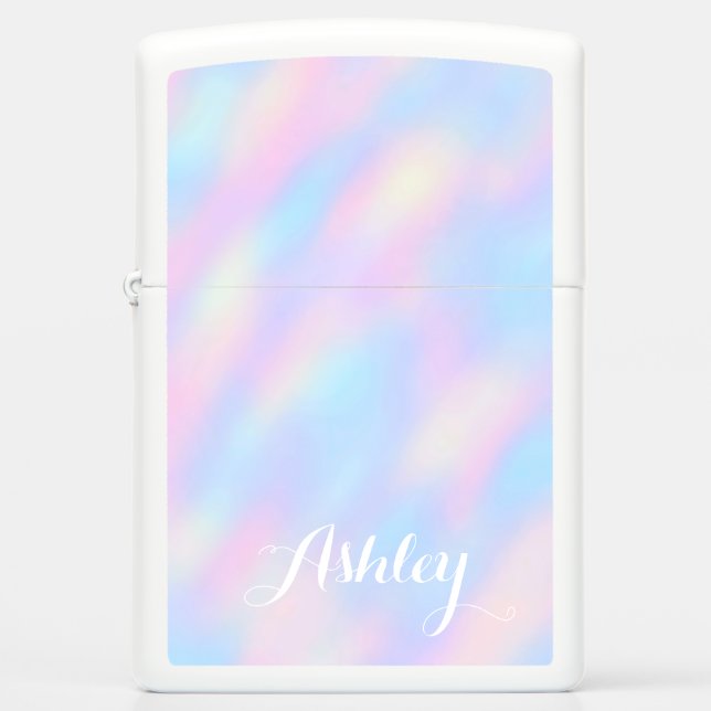 NAME Modern Trendy Feminine Custom Zippo Lighter (Front)