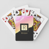 Rose Gold Pink Welcome to Las Vegas Playing Cards