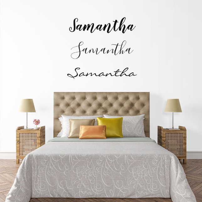 Name  Monogram Custom Personalized Script Wall Decal (Creator Uploaded)