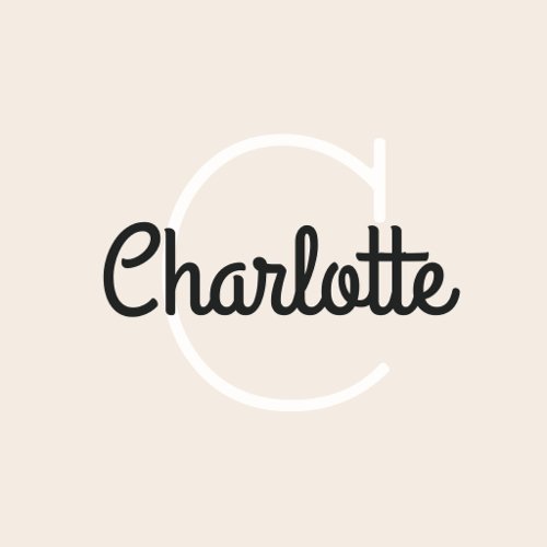 Name Monogram Cute Retro Script Wall Decal