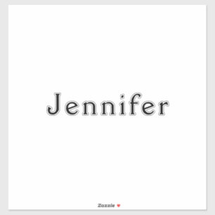 Name Monogram Graduation Party Wedding Bridesmaid Sticker