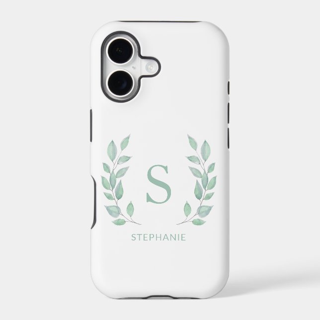 Name Monogram  Iphone Case (Back)