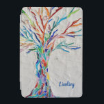 Name Monogram Tree iPad Mini Cover<br><div class="desc">This iPad Cover is decorated with a mosaic tree in the colors of the rainbow. Easily customizable with your name or monogram. Use the Customize Further option to change the text size, style or color if you wish. Because we create our own artwork you won't find this exact image from...</div>