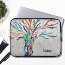 Name Monogram Tree Laptop Sleeve