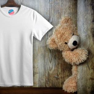 Name  monogramed coral blue circle  kids' labels