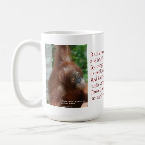 Name My Favorite Things Orangutan Animal Lover Coffee Mug