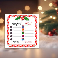 Name Names Poster. Naughty or Nice
