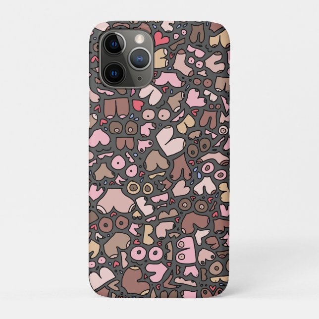 Name neutral breast pattern Case-Mate iPhone case (Back)