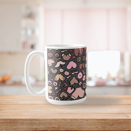 Name neutral breast pattern coffee mug